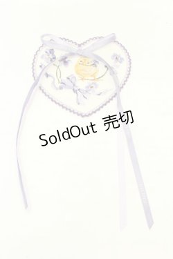 画像1: PINK HOUSE / リトルヴァイオレット刺繍ハートワッペン  ラベンダー O-26-02-24-2002-LO-ZA-OW-OS
