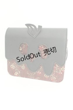 画像1: ALICE and the PIRATES / Disney コラボ　白雪姫　毒りんごショルダーバッグ  クロ×ワイン O-26-02-24-2112-PA-BG-IG-ZTK015