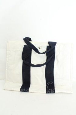 画像2: PINK HOUSE / パッチトートバッグ  オフシロ×ネイビー O-26-02-24-2119-LO-BG-IG-OS