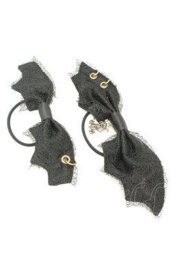 画像1: ALICE and the PIRATES / デビルウィングヘアゴム  クロ O-26-02-24-2018-PA-AC-OW-OS