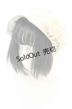 画像1: axes femme / コサ付き丸型キャスケット  アイボリー O-26-02-24-2022-AX-AC-IG-OS