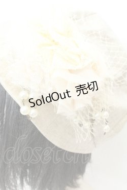 画像2: axes femme / コサ付き丸型キャスケット  アイボリー O-26-02-24-2022-AX-AC-IG-OS