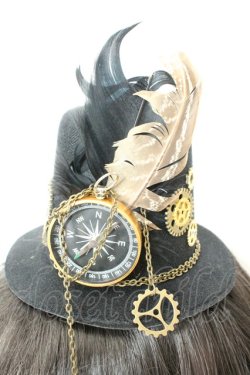 画像3: GOTHその他 / スチームパンクミニハット  ブラック O-26-02-24-2028-EL-AC-OW-OS