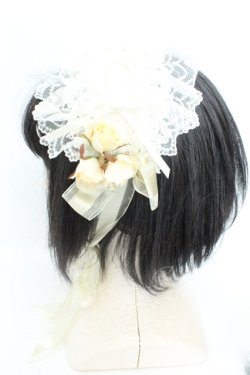 画像2: ALICE and the PIRATES / エアリーローズヘッドドレス  イエローｘシロ O-26-02-24-2029-PA-AC-YM-OS