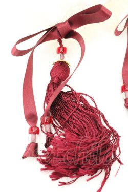 画像2: Amavel / タッセル付　チャイナ風シニヨンカバー  シロ O-26-02-24-2034-CA-AC-OW-OS