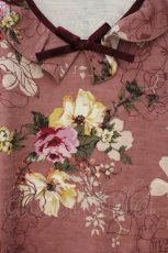 画像2: INGEBORG / 薔薇柄カットソー M ピンク O-26-02-24-010-LO-TO-IG-ZI (2)