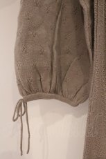 画像3: INGEBORG / 薔薇モチーフニットワンピース 11 ブラウン O-26-02-24-011-LO-OP-IG-ZT634 (3)