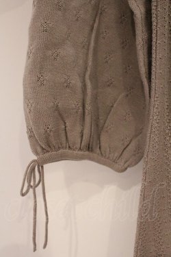 画像3: INGEBORG / 薔薇モチーフニットワンピース 11 ブラウン O-26-02-24-011-LO-OP-IG-OS