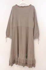 画像4: INGEBORG / 薔薇モチーフニットワンピース 11 ブラウン O-26-02-24-011-LO-OP-IG-ZT634 (4)