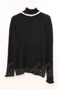 PINK HOUSE / レース配色タートルニット  クロ O-26-02-24-012-LO-TO-IG-OS