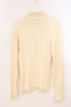 画像4: PINK HOUSE / レース配色タートルニット L アイボリー O-26-02-24-013-LO-TO-IG-OS