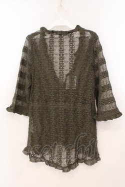 画像4: INGEBORG / 編みカーディガン  チャコール O-26-02-24-021-LO-TO-IG-OS