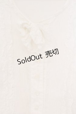 画像2: PINK HOUSE / ピコフリルタックブラウス  シロ O-26-02-24-023-LO-BL-IG-OS
