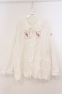 画像1: PINK HOUSE / ステッチブラウス  シロ O-26-02-24-028-LO-BL-IG-OS