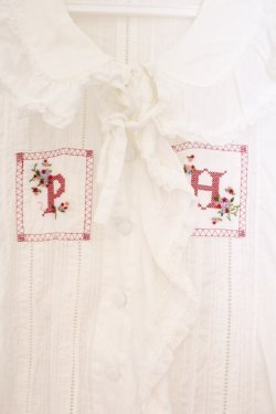 画像2: PINK HOUSE / ステッチブラウス  シロ O-26-02-24-028-LO-BL-IG-OS