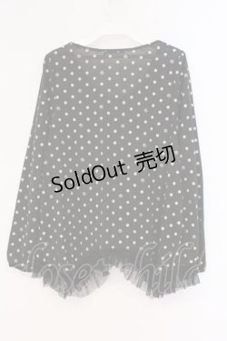 画像2: axes femme / フラワーモチーフイレヘムカットソー M クロ O-26-02-26-005-AX-TO-IG-OS