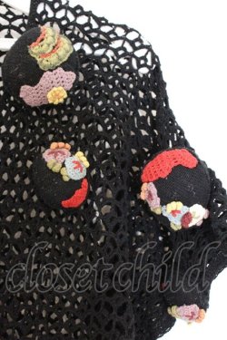 画像2: KANEKO ISAO / 編みぐるみかぎ編みニット  クロ O-26-02-26-043-EL-TO-IG-OS