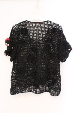 画像4: KANEKO ISAO / 編みぐるみかぎ編みニット  クロ O-26-02-26-043-EL-TO-IG-OS