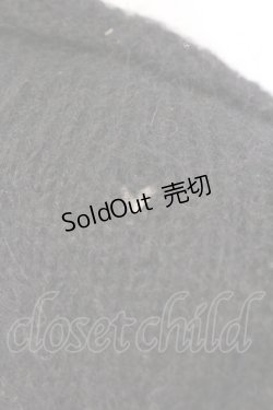 画像2: WONDERFUL WORLD / モヘア三角ストール  ブラック O-26-02-26-044-LO-ZA-IG-OS