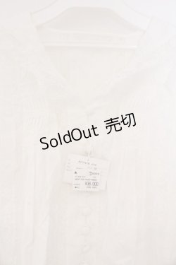 画像2: PINK HOUSE / バックリボンフリルタックブラウス【お直しあり】  シロ O-26-02-26-045-LO-BL-IG-OS