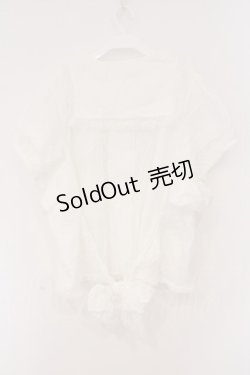 画像3: PINK HOUSE / バックリボンフリルタックブラウス【お直しあり】  シロ O-26-02-26-045-LO-BL-IG-OS