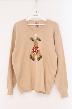 画像1: PINK HOUSE / うさぎニット  ピンク O-26-02-26-047-LO-TO-IG-OS