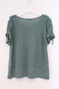 画像2: axes femme / コサージュ付プルオーバー M グリーン O-26-02-26-006-AX-TO-IG-OS