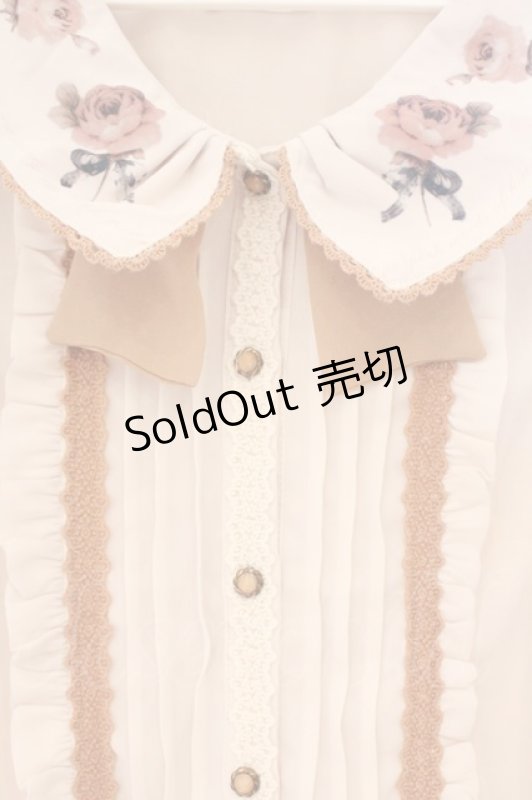 画像2: LIZ LISA / ROSEブラウス  アイボリー×ブラウン系 O-26-02-26-049-LO-BL-IG-OS (2)