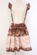 LIZ LISA / ディスプレイ柄サススカート  ブラウン O-26-02-26-052-LO-SK-IG-OS