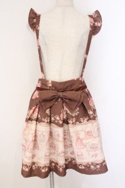 画像1: LIZ LISA / ディスプレイ柄サススカート  ブラウン O-26-02-26-052-LO-SK-IG-OS