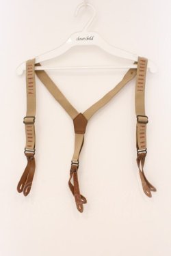 画像1: PINK HOUSE / ロゴサスペンダー  ブラウン O-26-02-26-064-LO-ZA-IG-OS