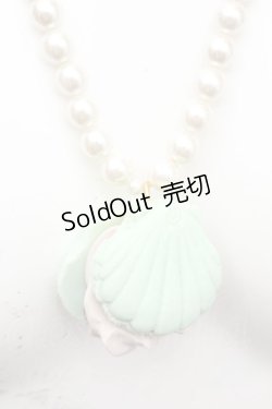 画像1: Q-pot. / シェルマカロン・パールネックレス  ミント O-26-02-26-1041-QP-AC-OW-ZT639