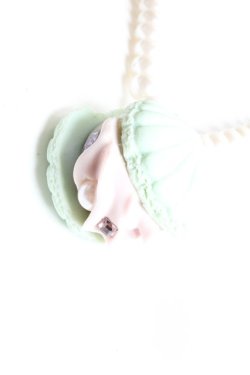 画像2: Q-pot. / シェルマカロン・パールネックレス  ミント O-26-02-26-1041-QP-AC-OW-OS