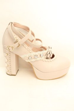 画像7: LIZ LISA / ビジューストラップ2連リボンパンプス M ピンク O-26-02-26-1042-LO-SH-OW-OS