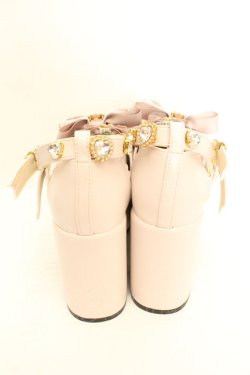 画像3: LIZ LISA / ハートビジュープラットフォームローファー M ピンク O-26-02-26-1043-LO-SH-OW-OS