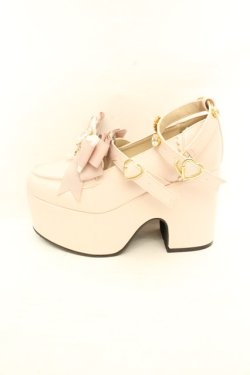 画像6: LIZ LISA / ハートビジュープラットフォームローファー M ピンク O-26-02-26-1043-LO-SH-OW-OS