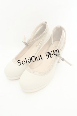 画像1: axes femme / 刺繍スカラップパンプス L ベージュ O-26-02-26-1045-AX-SH-IG-ZT0312G