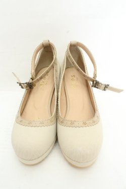 画像2: axes femme / 刺繍スカラップパンプス L ベージュ O-26-02-26-1045-AX-SH-IG-OS