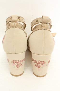 画像3: axes femme / 刺繍スカラップパンプス L ベージュ O-26-02-26-1045-AX-SH-IG-OS