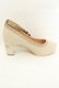 画像5: axes femme / 刺繍スカラップパンプス L ベージュ O-26-02-26-1045-AX-SH-IG-OS (5)