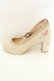 画像6: axes femme / 刺繍スカラップパンプス L ベージュ O-26-02-26-1045-AX-SH-IG-OS (6)