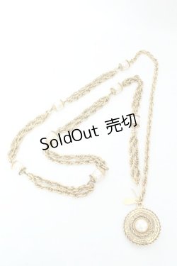 画像1: KANEKO ISAO / パール配色チェーンベルト  ゴールド O-26-02-26-1006-EL-ZA-IG-ZT0308C