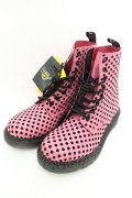 Dr.Martens （Getta Grip） / PASCAL 8ホールブーツ UK4 ピンクドット O-26-02-26-1046-PU-SH-OW-OS