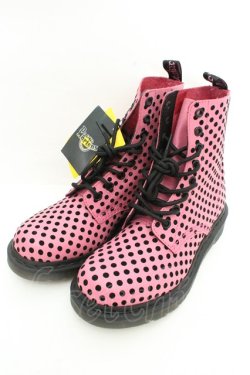 画像1: Dr.Martens （Getta Grip） / PASCAL 8ホールブーツ UK4 ピンクドット O-26-02-26-1046-PU-SH-OW-OS