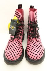 画像2: Dr.Martens （Getta Grip） / PASCAL 8ホールブーツ UK4 ピンクドット O-26-02-26-1046-PU-SH-OW-ZT386 (2)