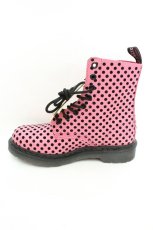 画像8: Dr.Martens （Getta Grip） / PASCAL 8ホールブーツ UK4 ピンクドット O-26-02-26-1046-PU-SH-OW-ZT386 (8)