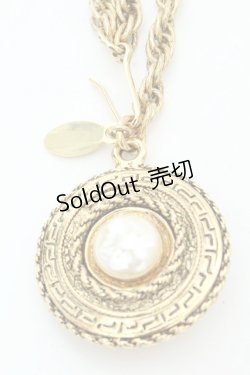 画像2: KANEKO ISAO / パール配色チェーンベルト  ゴールド O-26-02-26-1006-EL-ZA-IG-ZT0308C