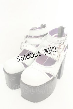 画像1: YOSUKE / 厚底パンプス L ホワイト O-26-02-26-1047-PU-SH-OW-OS