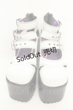 画像2: YOSUKE / 厚底パンプス L ホワイト O-26-02-26-1047-PU-SH-OW-OS