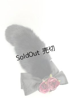 画像1: GOTHIC HOLIC / リボンしっぽクリップ  ブラック O-26-02-26-1050-PU-ZA-OW-OS
